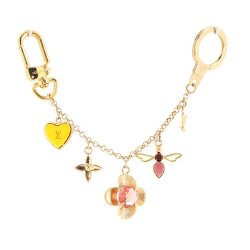 Louis Vuitton Bee Flower Chain Bag Charm and Key Holder Resin and Metal