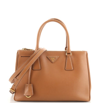 Prada Double Zip Lux Tote Saffiano Leather Small