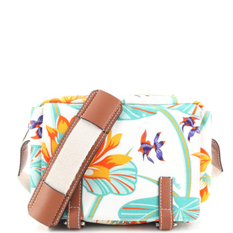 Loewe Military Messenger Bag Printed Canvas XS