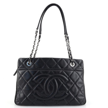 Chanel Timeless CC Shopping Tote Quilted Caviar Medium