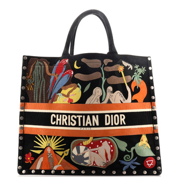 Christian Dior Book Tote Multicolor Suede