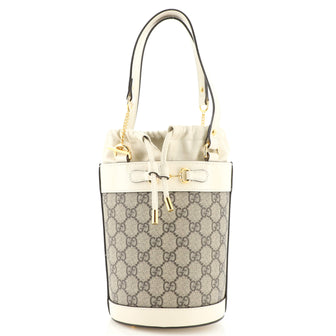 Gucci Horsebit 1955 Bucket Bag GG Coated Canvas Small