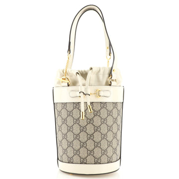Gucci Horsebit 1955 Bucket Bag GG Coated Canvas Small