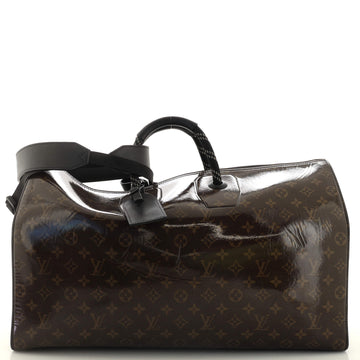 Louis Vuitton Keepall Bandouliere Bag Limited Edition Monogram Glaze Canvas 50