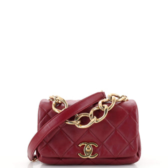 Chanel Color Match Flap Bag Quilted Lambskin Mini