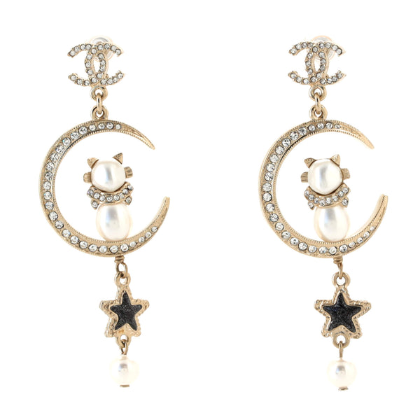 Chanel moon sale earrings