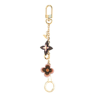 Louis Vuitton Blooming Flowers Chain Bag Charm and Key Holder Brass with Monogram Canvas