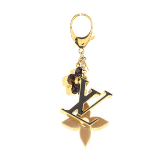 Louis Vuitton Fleur de Monogram Bag Charm Metal