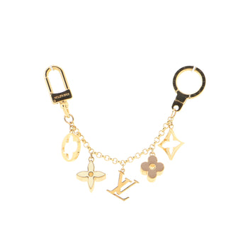 Louis Vuitton Fleur de Monogram Bag Charm and Key Holder Resin and Brass