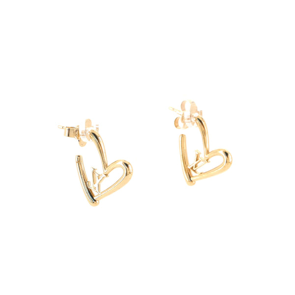 Louis Vuitton, Jewelry, Louis Vuitton Fall In Love Earrings Metal Pm Gold