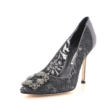 Manolo Blahnik Women's Hangisi Pumps Lace 105