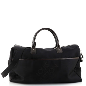 Louis Vuitton Black Canvas Geant Souverain Duffle Bag Louis