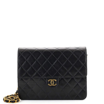 Chanel Vintage Clutch with Chain Quilted Leather Small
