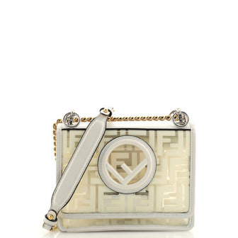 Fendi Kan I F Shoulder Bag Zucca PU Small