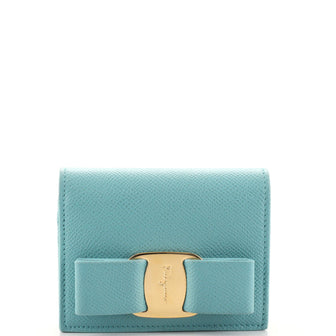 Salvatore Ferragamo Vara Bow Card Holder Leather