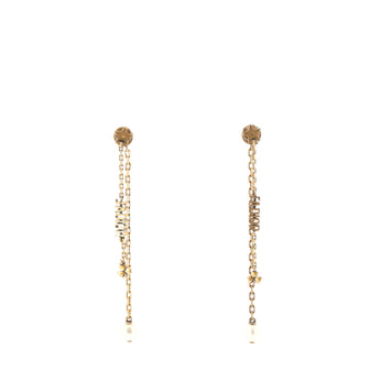 Christian Dior J'adior Fringe Stud Earrings Metal and Faux Pearls