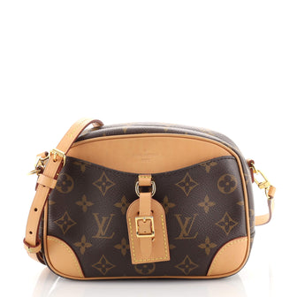 Louis Vuitton Deauville Handbag Monogram Canvas Mini
