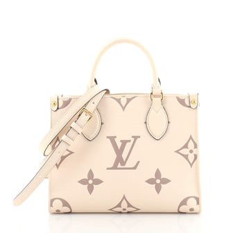 Louis Vuitton OnTheGo Tote Bicolor Monogram Empreinte Giant PM