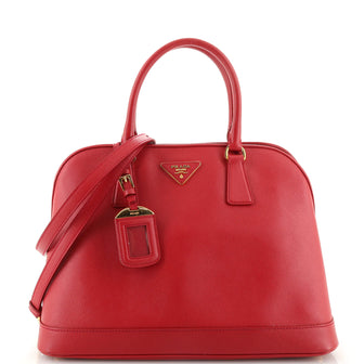 Prada Open Promenade Bag Vernice Saffiano Leather Medium