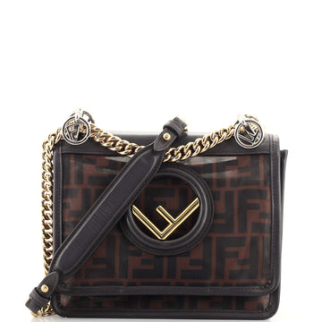 Fendi Kan I F Shoulder Bag Zucca Mesh Small