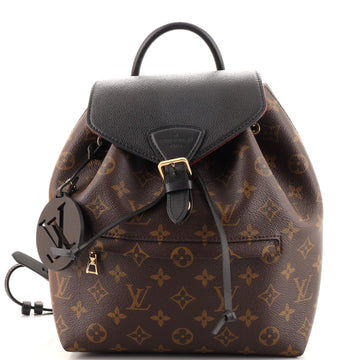 Louis Vuitton Montsouris Backpack NM Monogram Canvas with Leather PM