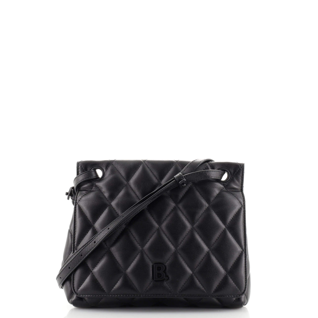 Balenciaga Touch B. Shoulder Bag Quilted Leather Medium