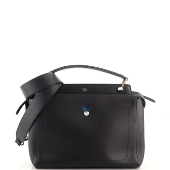 Fendi DotCom Convertible Satchel Leather Medium