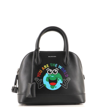 Balenciaga You Are The World Ville Bag Leather Small
