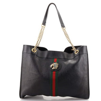Gucci Rajah Chain Tote Leather Large