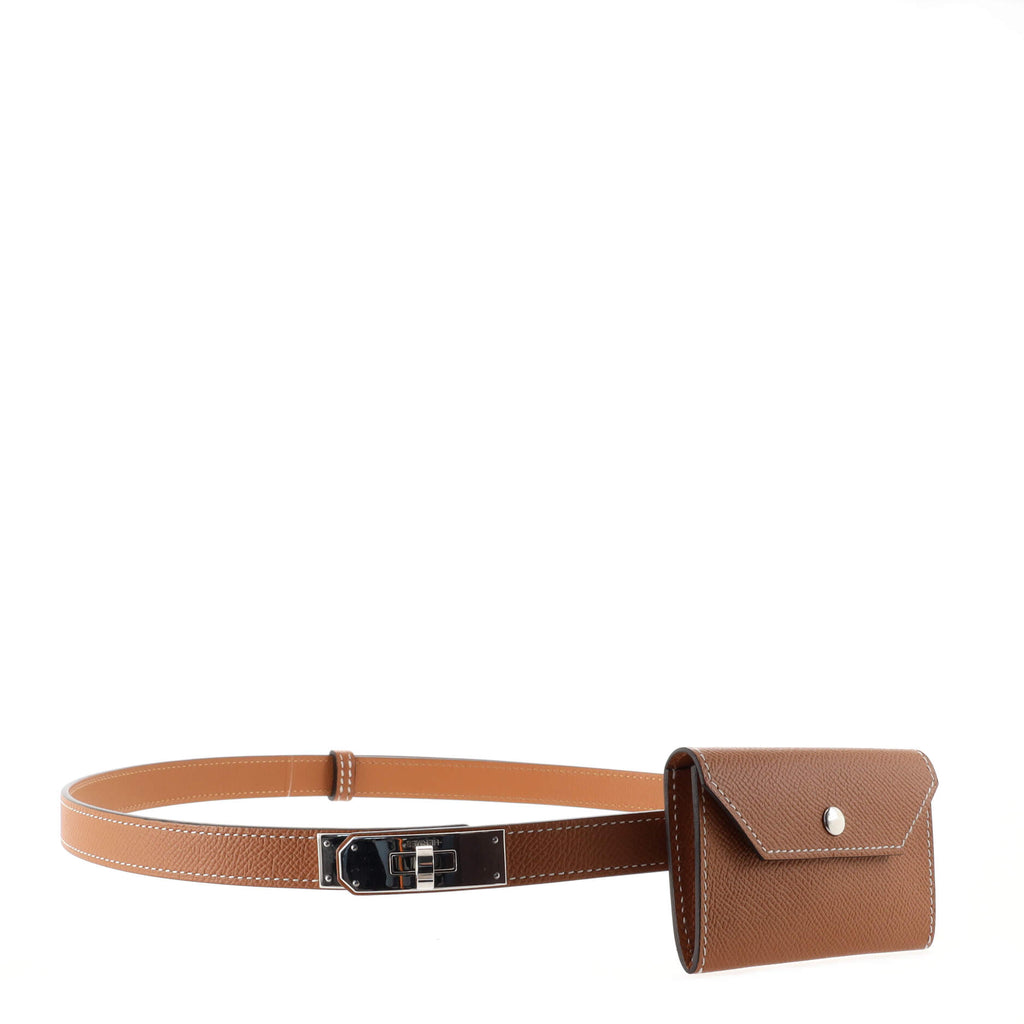 Kelly Pocket leather belt