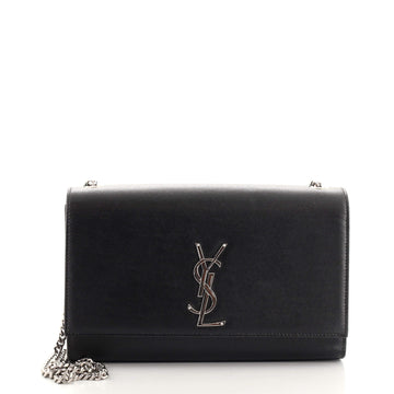 Saint Laurent Classic Monogram Crossbody Bag Grainy Leather Medium