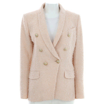 Balmain Women's Double Breasted Blazer Tweed