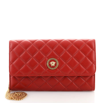 Versace Icon Wallet on Chain Quilted Leather