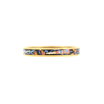 Hermes Bangle Bracelet Printed Enamel Narrow