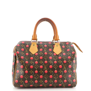 Louis Vuitton Speedy Handbag Limited Edition Monogram Cerises 25