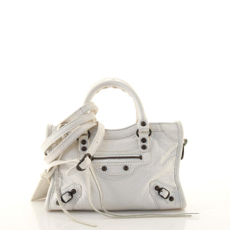Balenciaga City Classic Studs Bag Leather Nano