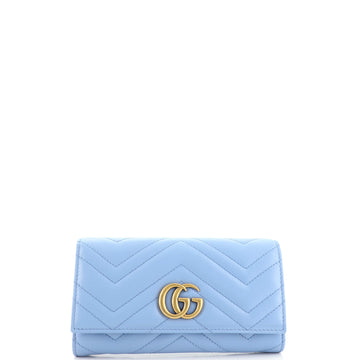 Gucci GG Marmont Continental Wallet Matelasse Leather