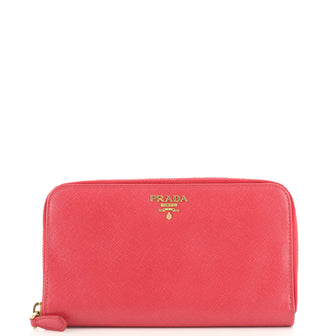 Prada Zip Around Wallet Saffiano Leather Long
