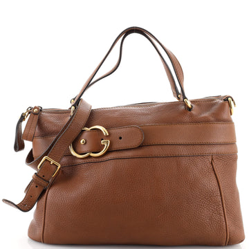 Gucci Ride Top Handle Bag Leather Large