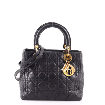 Christian Dior Vintage Lady Dior Bag Cannage Quilt Lambskin Medium