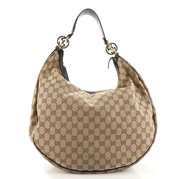 Gucci Twins Hobo GG Canvas Large