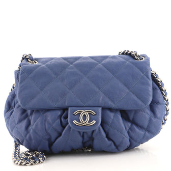 Chanel Chain Around Flap Bag Quilted Leather Medium