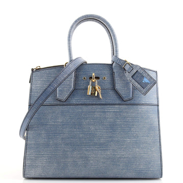 Louis Vuitton City Steamer Handbag Epi Leather MM