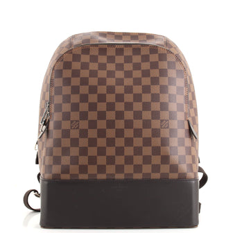 louis vuitton backpack checkered brown Louis Vuitton Jake Backpack Damier Brown 1811171