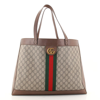 Gucci Ophidia Soft Open Tote GG Coated Canvas East West