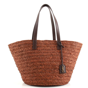 Saint Laurent Panier Basket Shopper Raffia Medium