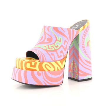 Versace Women's Platform Slide Mules Leather