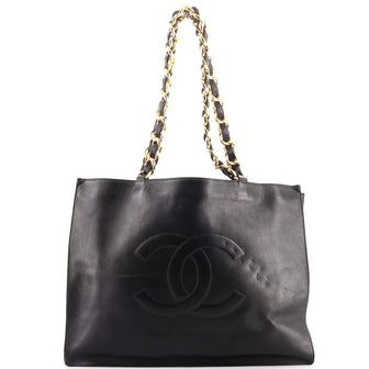 Chanel Vintage CC Chain Tote Lambskin XL