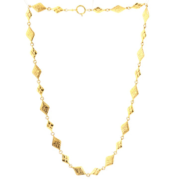 Chanel Vintage Diamond Coco Mademoiselle Long Necklace Metal