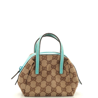 Gucci Zip Around Bowling Bag GG Canvas Mini
